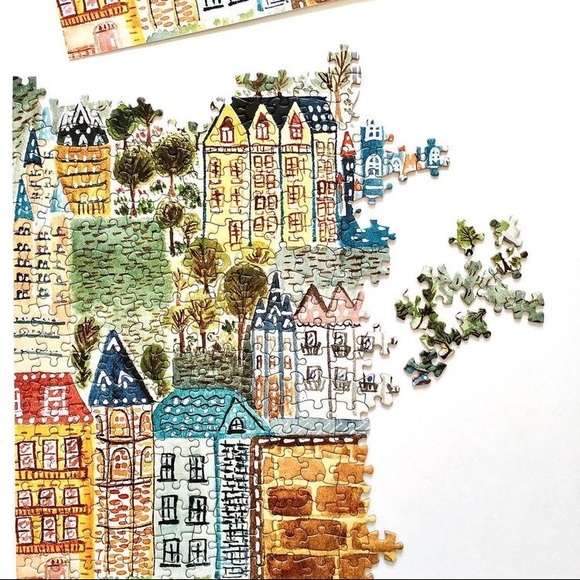 Vibrant Castle City 1000 Piece Art Jigsaw Puzzle Europe Elewhite - Picture 2 of 3